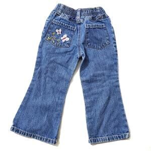 Cherokee | Toddler Butterfly Embroidered Pocket Flare Bootcut Jeans